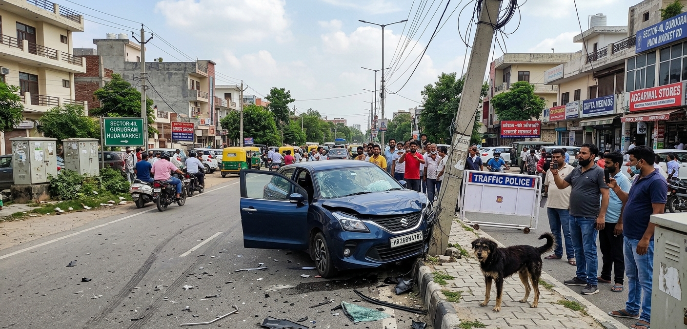 Gurugram Car Accident