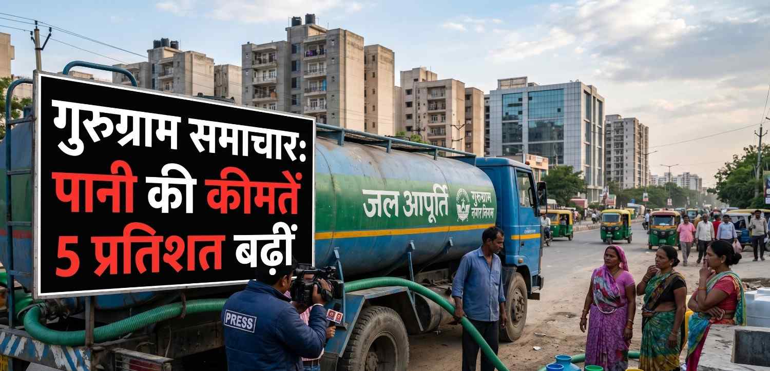 Gurugram News: Water prices increased by 5 percent.