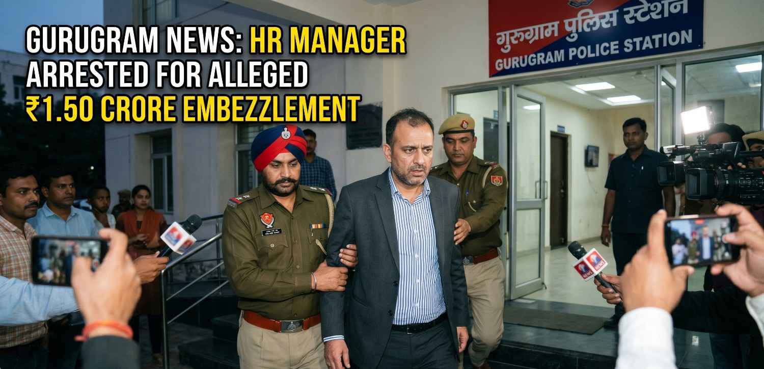 Gurugram News: HR Manager Arrested for Alleged ₹1.50 Crore Embezzlement