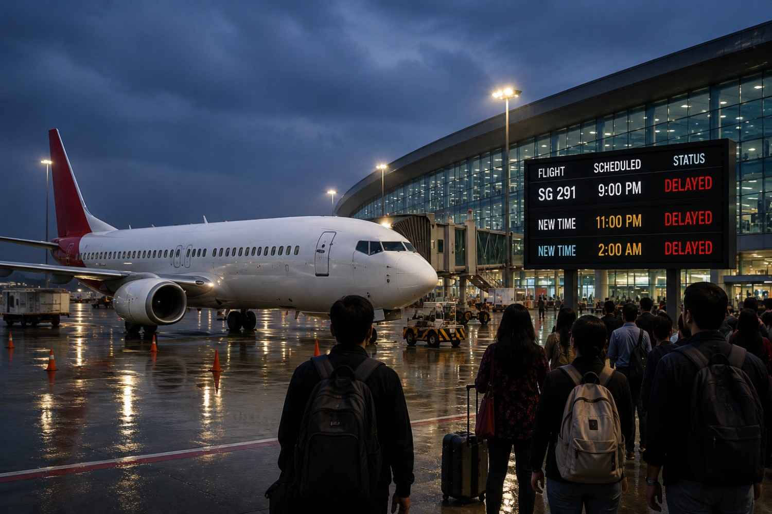 SpiceJet Flight SG291 Delayed Twice at Delhi Airport